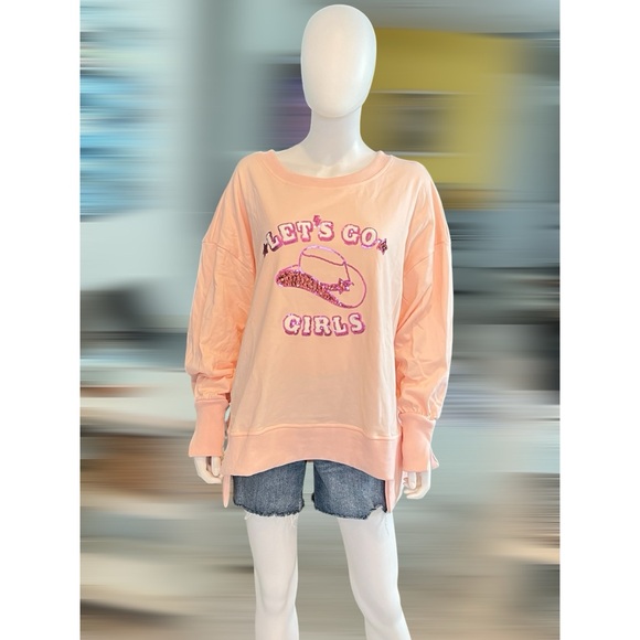 FANTASTIC FAWN Let’s go Girls oversized pullover sz M L - Picture 7 of 8